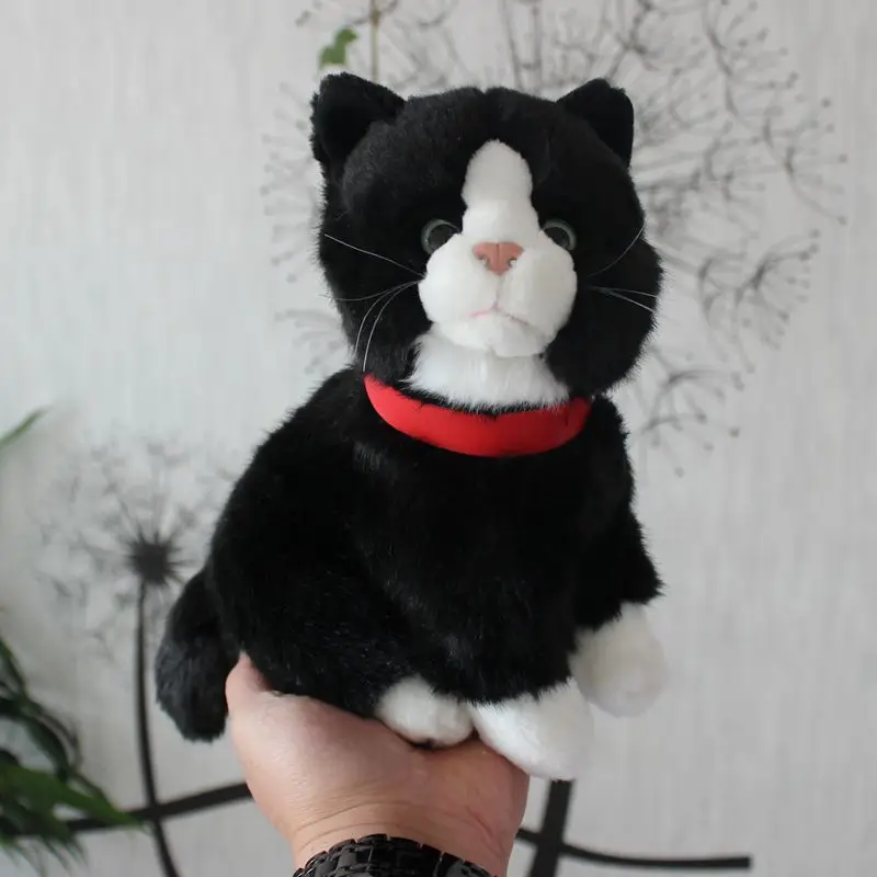 Best Stuffed Plush Animals Cat Toys Soft Cuddly Blak And White Cats Doll Gifts 