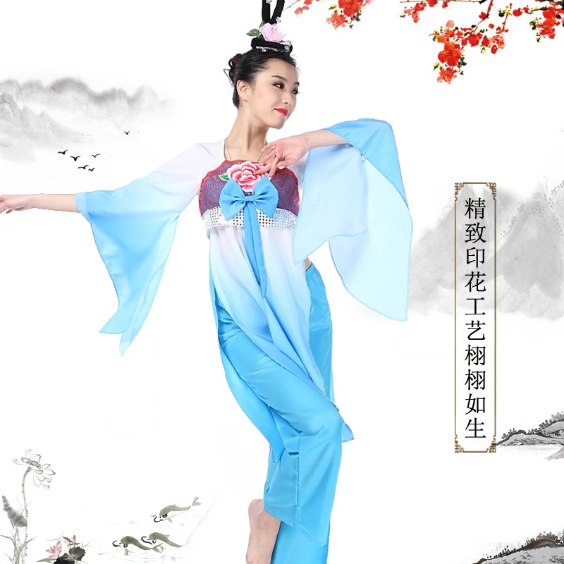 Китайская одежда для народных танцев hanfu для женщин, Национальный костюм, платье феи, древние костюмы династии Тан для сцены