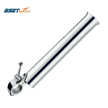 

Rail Mount stainless steel 316 fishing boat rod holder rack pole bracket support with clamp on 25 to 32mm marine hardware