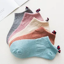 Для женщин короткие весенние, летние носки однотонные Бизнес Повседневное Для женщин s носки-башмачки, комфортные, дышащие; Повседневное впитывают пот, Chausettes Femme