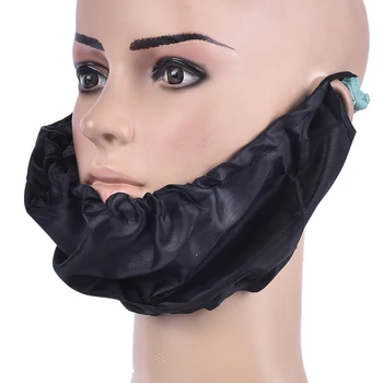 

Handmade Beard Guard Anti Dirty Beard Bandana Silk Lining Gift for Men Black Beard Big Bandana Anti Stick Rice Beard Mask