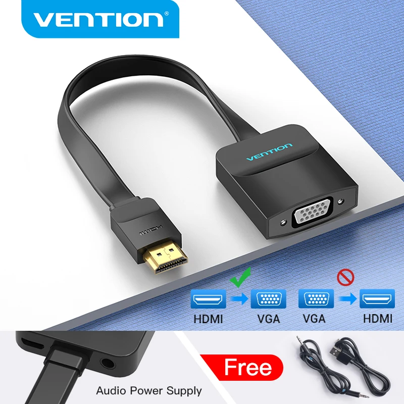 Vention VGA to HDMI Adapter 1080P VGA Male to HDMI Female