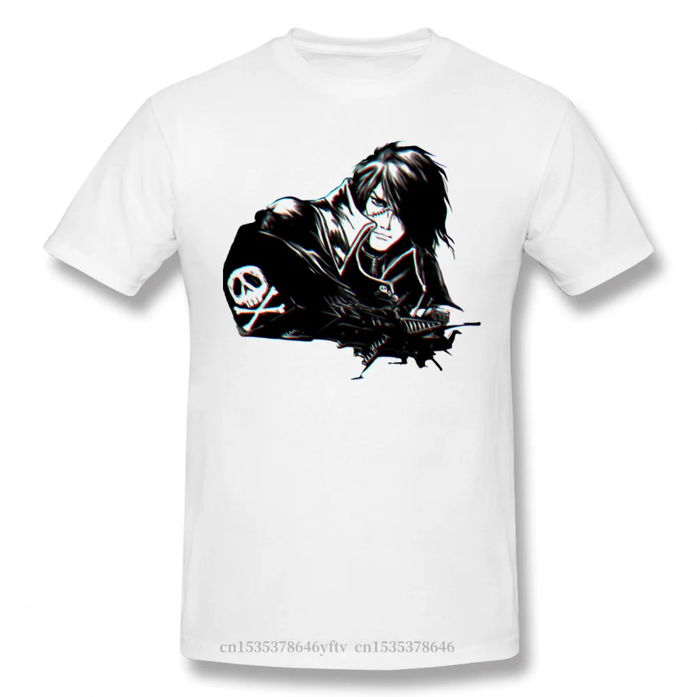 

New Summer Cool Cotton Space Pirate Captain Harlock Arcadia Kei Yuki Tadashi Anime Ofertas T-shirt