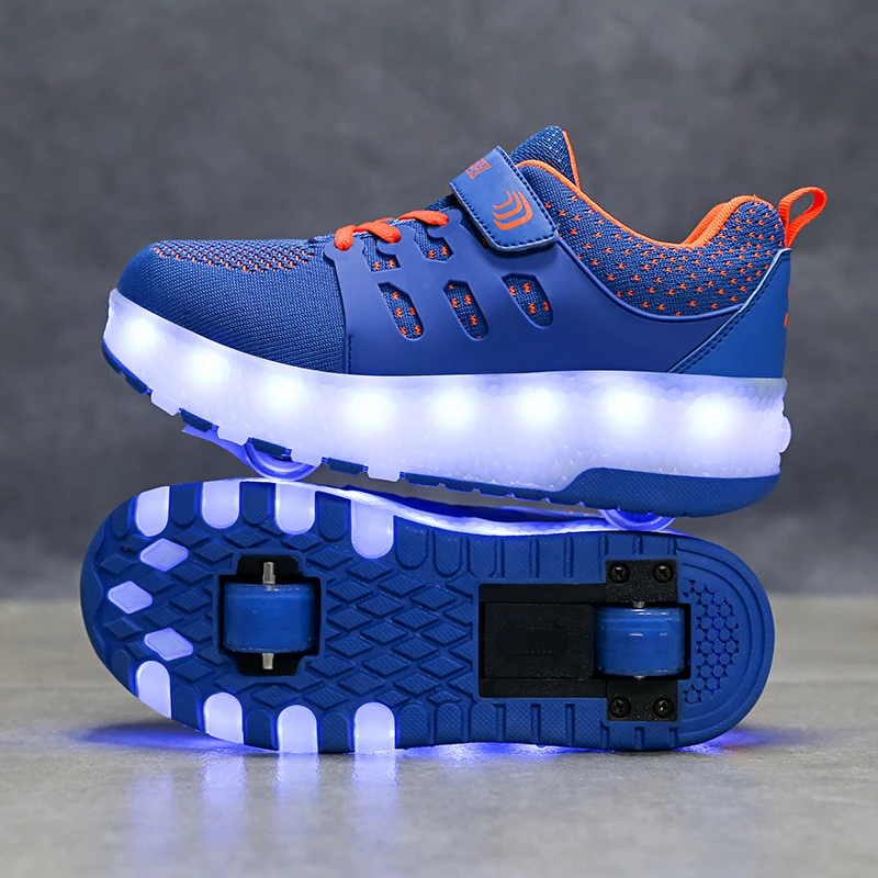 blue led shoes