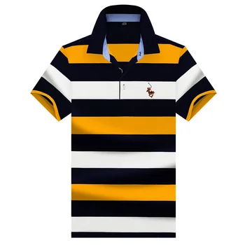 

Luxury Brand Tace & Shark Polo Shirts New 2020 Summer Short Sleeve Striped Polo Men High Quality Embroidery Casual Poloshirt Men