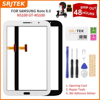 

Srjtek 8" For Samsung Galaxy Note 8.0 N5110 Touch Screen With Digitizer Panel Front Glass Lens Black white