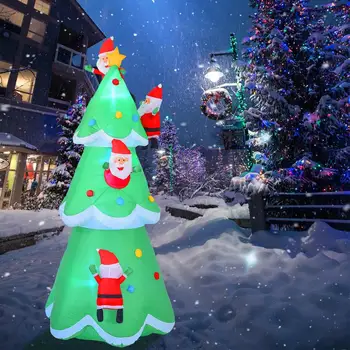 

240CM Inflatable Christmas Tree LED Luminous Christmas Tree Home Garden Courtyard Christmas Decoration For New Year Christmas