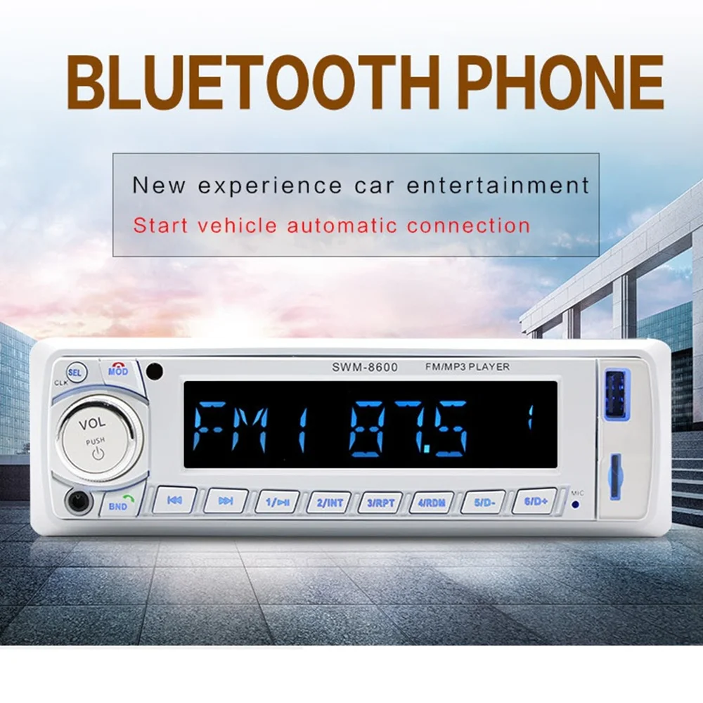 Автомагнитола Leadfan 1 Din 12 В Bluetooth MP3 FM/USB/SD | Автомобили и мотоциклы