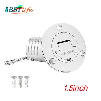 

1.5" Boat Fuel / Water Deck Filler Angled Fill 316 marine grade stainless steel Keyless Cap boat accessories Socket yacht