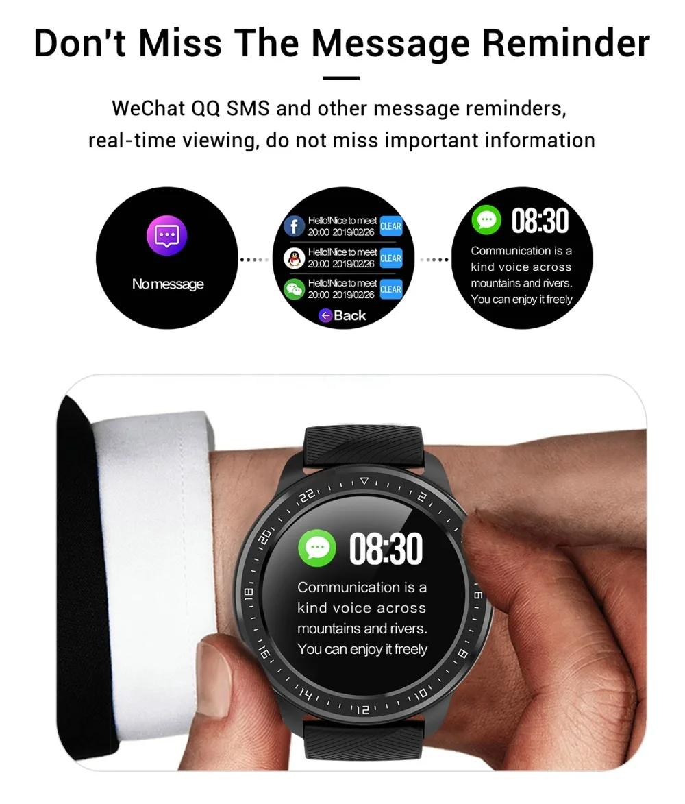 Умные часы LEMFO Magic, полный сенсорный круглый экран, сердечный ритм, кровяное давление, напоминание, водонепроницаемые, умные часы для мужчин, для Android