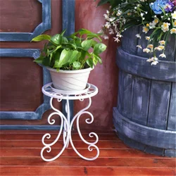 Grand support à fleurs en fer, Pot simple, multicouche, Rose verte, pour l'intérieur et l'extérieur, pour la vie européenne 