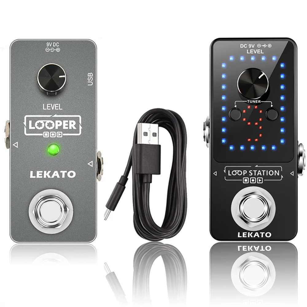Lekato Looper Pedal Bass Guitar Effect Pedal Looping Unlimited Overdubs