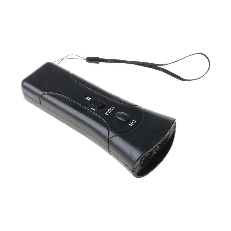 LED Ultrasonic Dog Training Repeller Anti-barking Trumpet Control Device