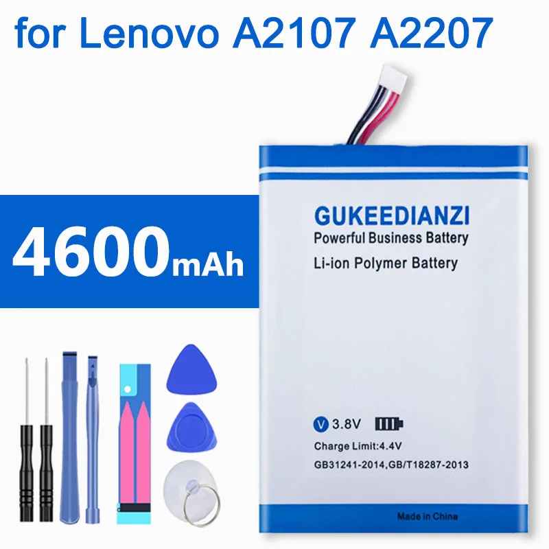 4600mAh L12T1P31 For Lenovo BL195 A2107 A2207 Tablet Li-ion Polymer Battery High Capacity | Мобильные телефоны и