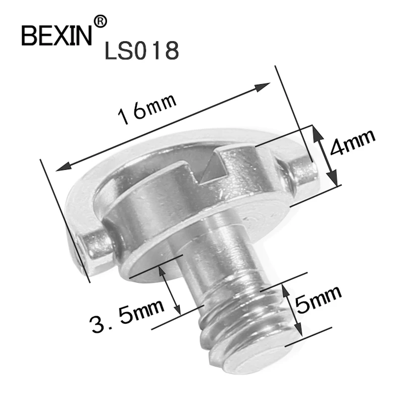 Bexin 1/4 &quotUNC щелевой Складной D шуруп с кольцом дюймов камера винт адаптер