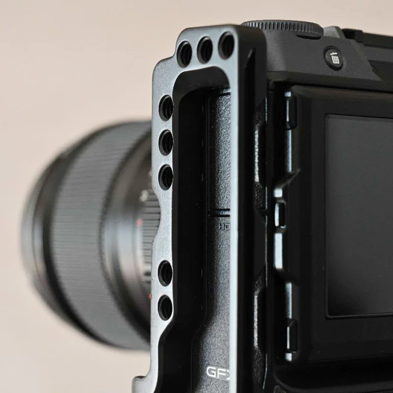 For Fuji Fujifilm GFX 100 Camera L Bracket With Hot Shoe Hand Grip