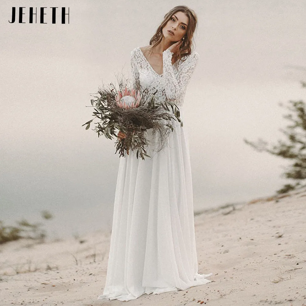 Boho brautkleid lange ärmel Clearance