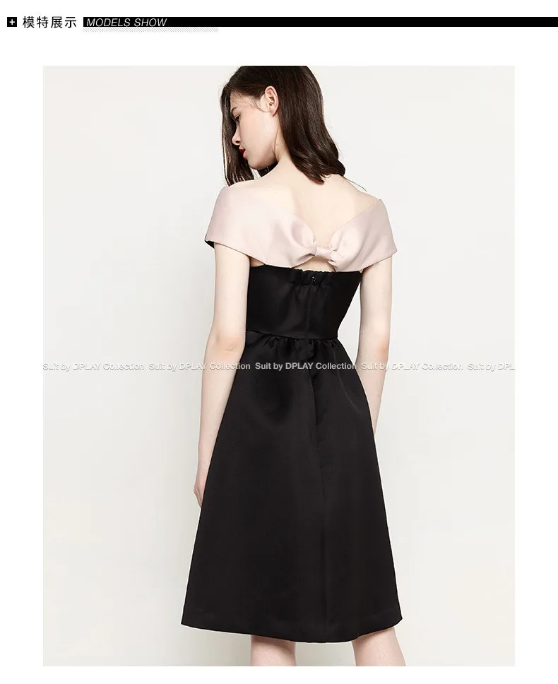 

2019 Summer New Products Europe And America Black Joint Sleeveless Backless Waist Hugging Dress Slim Dress