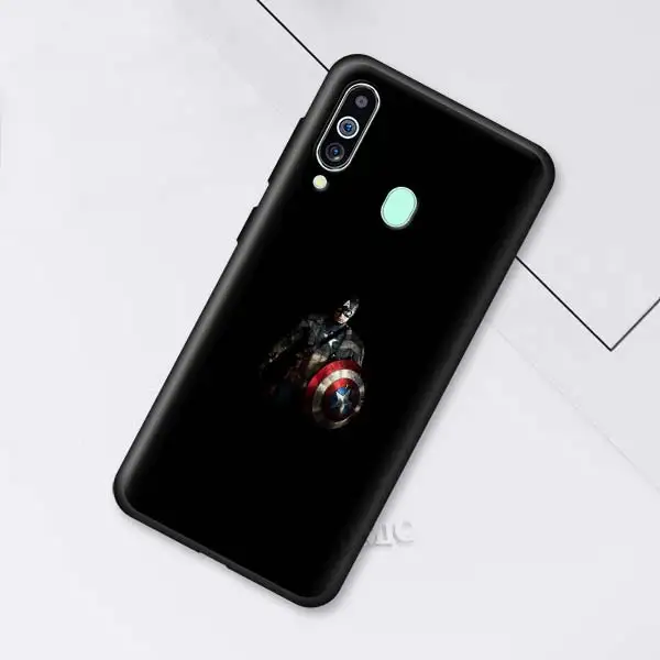014 Марвел Супергерои из “Мстителей” черные чехлы для samsung Galaxy Note 10 5G 9 8 M40 M30 M20 S10 плюс A50 A70 силиконовый чехол для телефона - Цвет: 014
