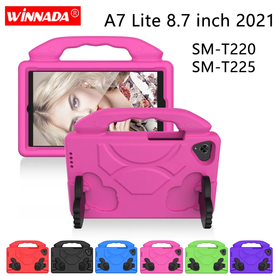 For Samsung SM-T220 case A7 Lite 8.7" T225 EVA shockproof tablet Stand Coque Cover for Galaxy Tab A7 Lite 8.7 () SM-T225 tablet case