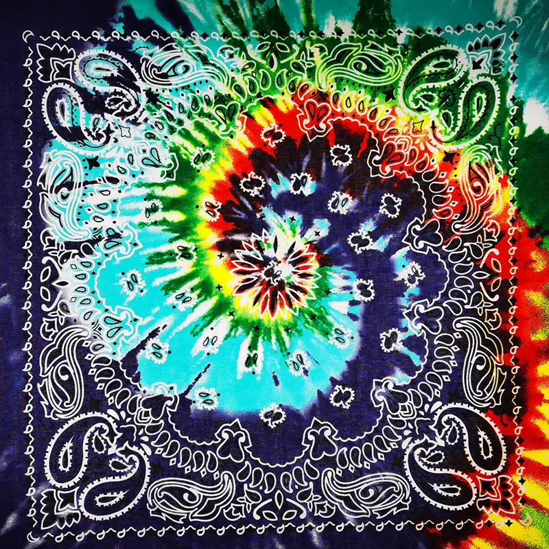 New Fashion Hip Hop 100% Cotton Bandana Square Scarf 55cm*55cm Black Red Paisley Headband Printed For Women/Men/Boys/Girls - Image 3