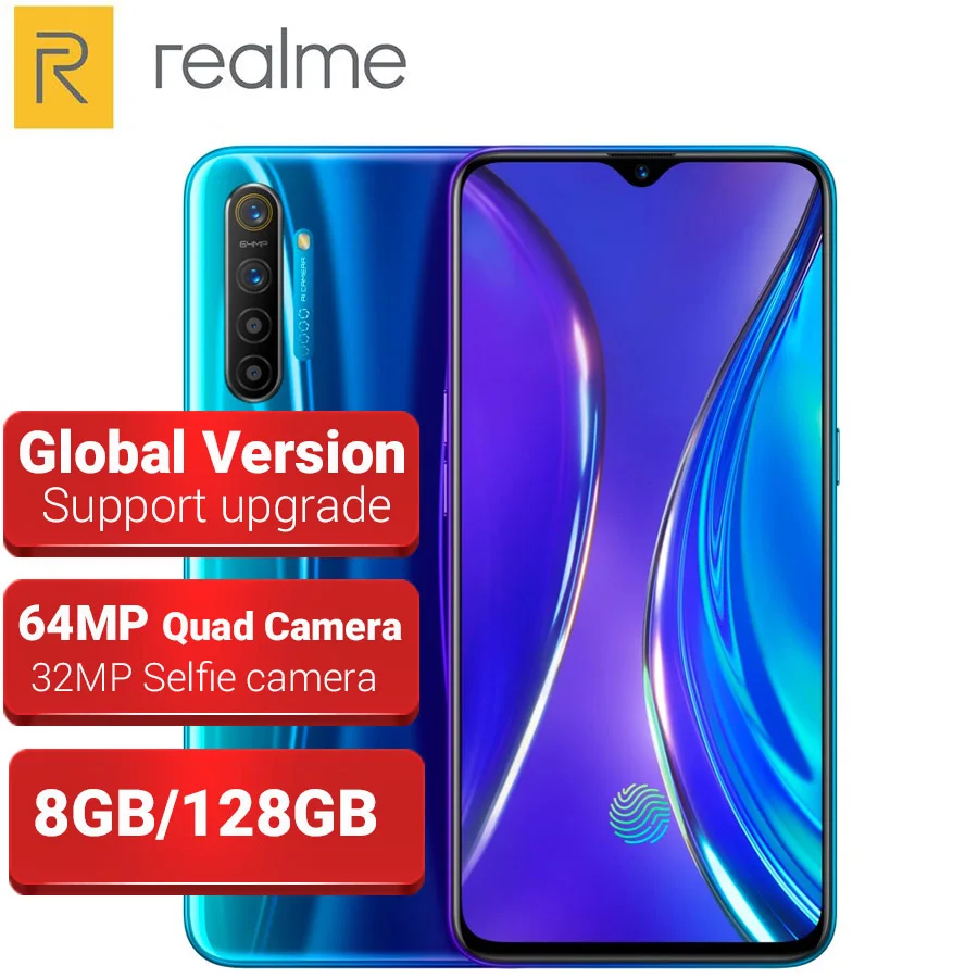 Глобальная версия 6,4 дюйма, 64 мп, мобильный телефон Realme X2, 8 ГБ ОЗУ, 128 Гб ПЗУ, Восьмиядерный четырехъядерный процессор Snapdragon 730G, фронтальная NFC камера 32 МП