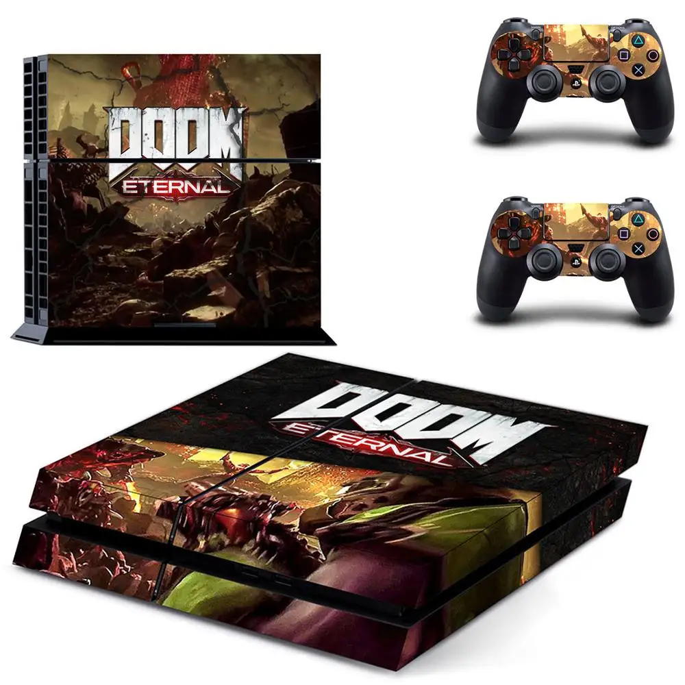 GYTM1906 PS4 стикер DOOM виниловая кожа PS 4 наклейка s Play станция 4 наклейки Pegatinas Adesivo для консоли playstation 4 и 2 контроллера - Цвет: GYTM1906