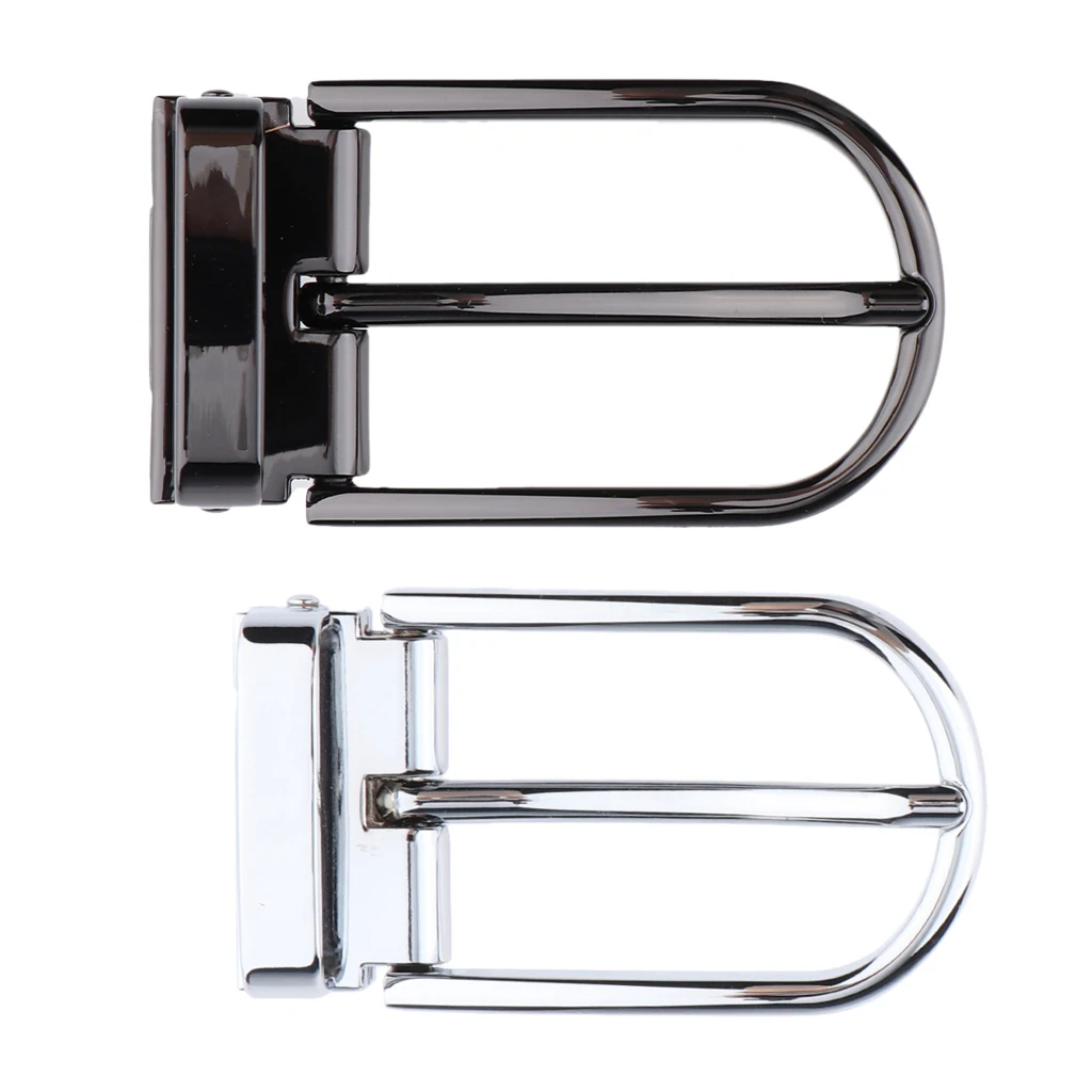 Reversible Single Prong Rectangular Belt Buckle Alloy PinBuckle Replacement