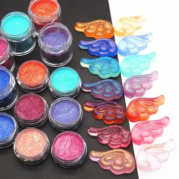 

7 Pcs/set Glitter Floating Powder DIY Handmade Crystal UV Glue Epoxy Mold Jewelry Making Accessories B85D