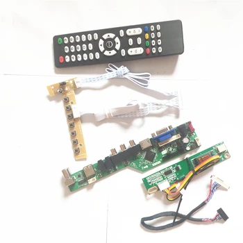 

For ITXG76 ITXG77 T.V53 drive card board 1CCFL LVDS 20Pin LCD display panel HDMI VGA AV USB RF Inverter+Remote+keyboard DIY kit