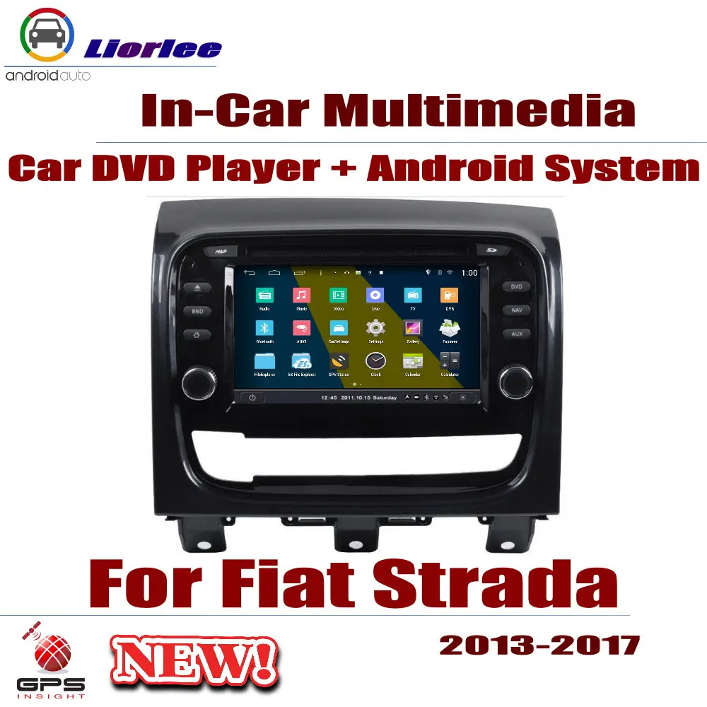 Автомагнитола DVD GPS плеер навигация для Fiat Strada 2013 2017 Android HD дисплей система аудио
