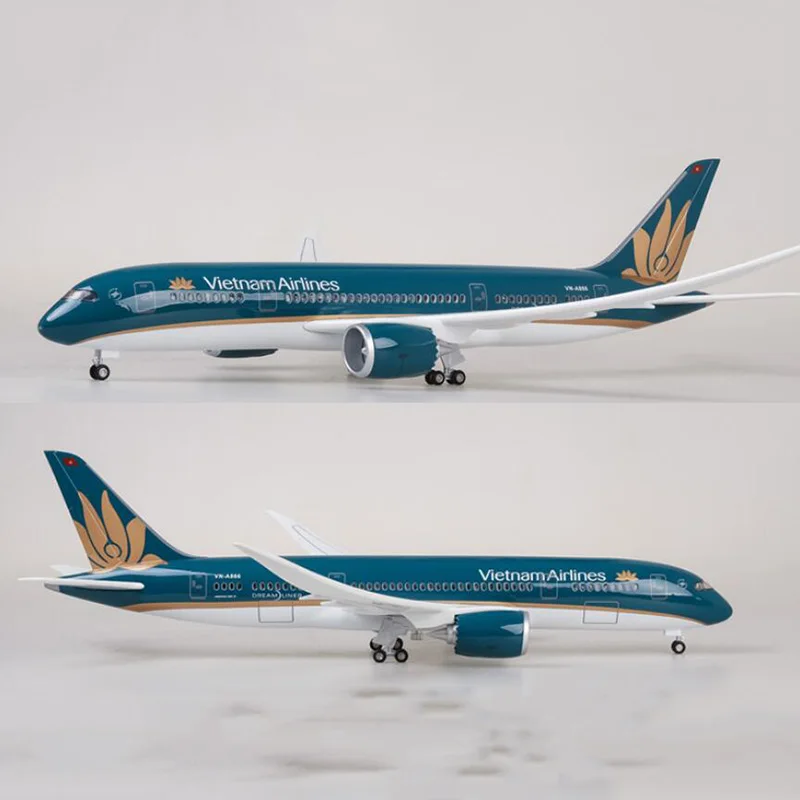 1/130 масштаб 47 см Моделирование Boeing B787 сплав модель самолета игрушки Вьетнам авиалиний самолет W свет и колеса литой под давлением пластиковый самолет