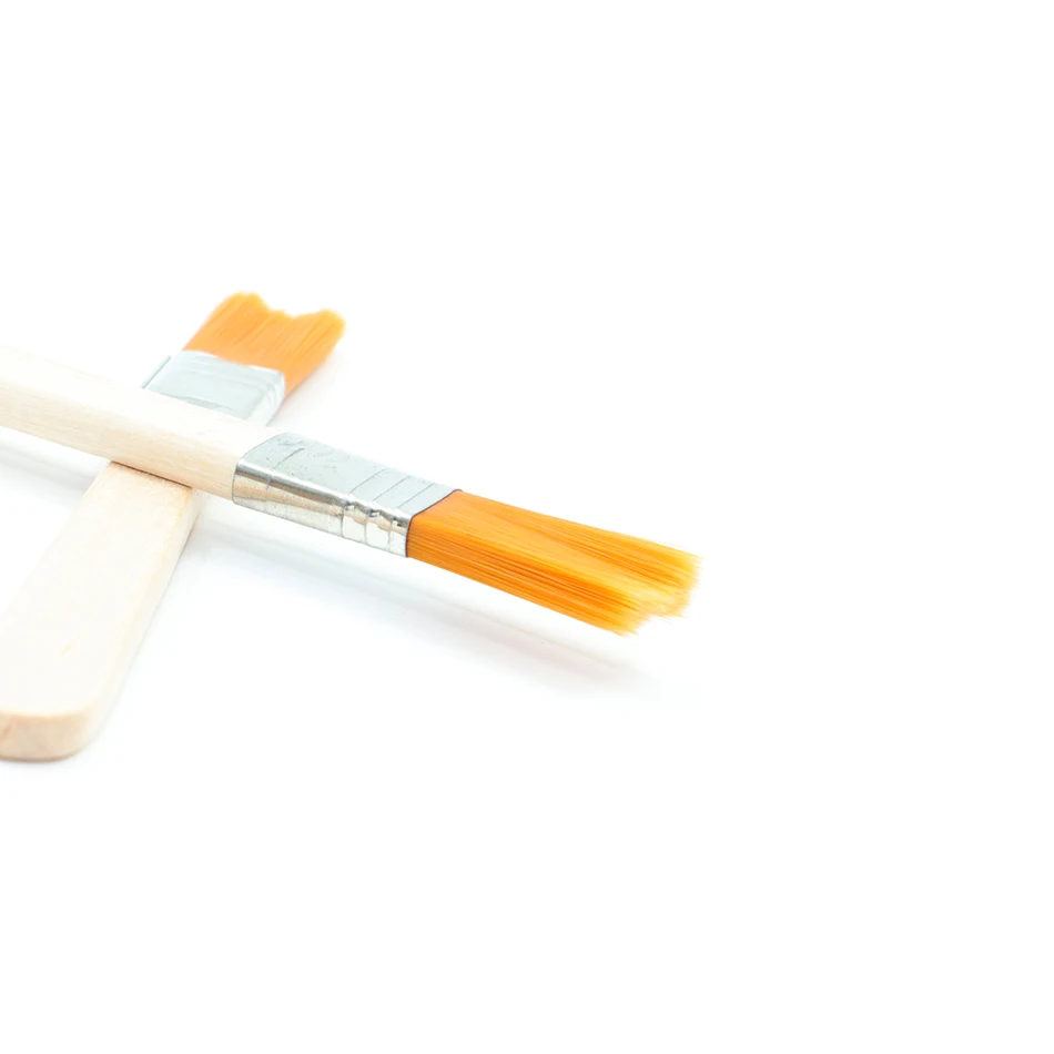 5pcs solder paste brush, BGA ball planting brush, computer keyboard dust removal, barbecue, painting brush with wooden handle 4