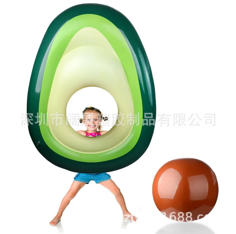 

Currently Available Environmentally Friendly Thick PVC Inflatable Avocado Swimming Tube Avocado Floating Row Inflatable Pear Swi