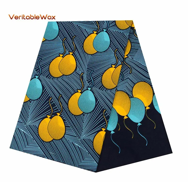

2022 New Ankara African Polyester Wax Prints Fabric veritable Wax High Quality 6 yards African Fabric for Party Dress FP6349