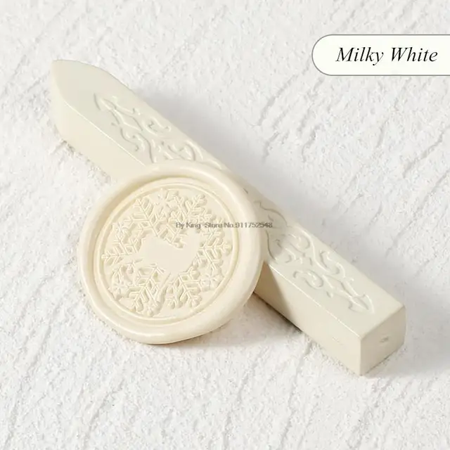 24 Colors Flower Seal Wax DIY Card Invitations Envelope Retro Wax Seal Stamp Wax Seal Magic Arrow Pattern Wax Stick With Wick Milky White