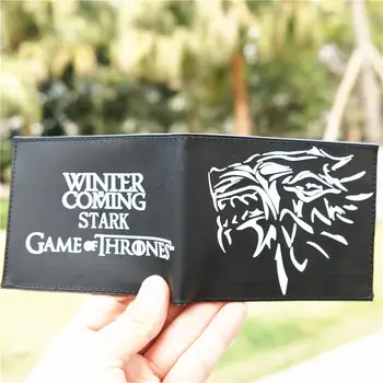 

Winter is Coming House of Stark Coin PVC Logo Wallet Purse Bag Holder Layer Cool Hot 11.5cm