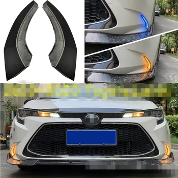 

JanDeNing LED Daytime Running Light Driving Light White+Yellow Turn Siganl light +Night Blue light For Toyota Levin 2019-2020