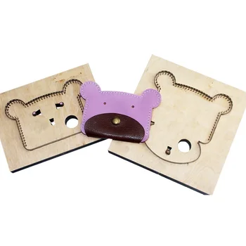 

Customized Calf Bear Shape Leather Coin Holder Change Purse Minimalist Wallet Cutting Mold Die Cutter Animal