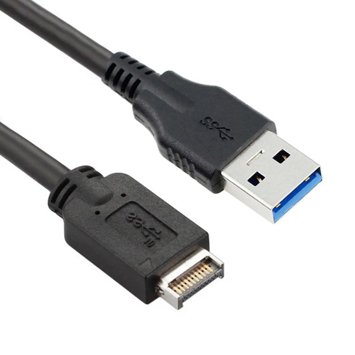 

USB 3.0 Type-A Male Extension Data Cable 50cm to USB 3.1 Front Panel Header