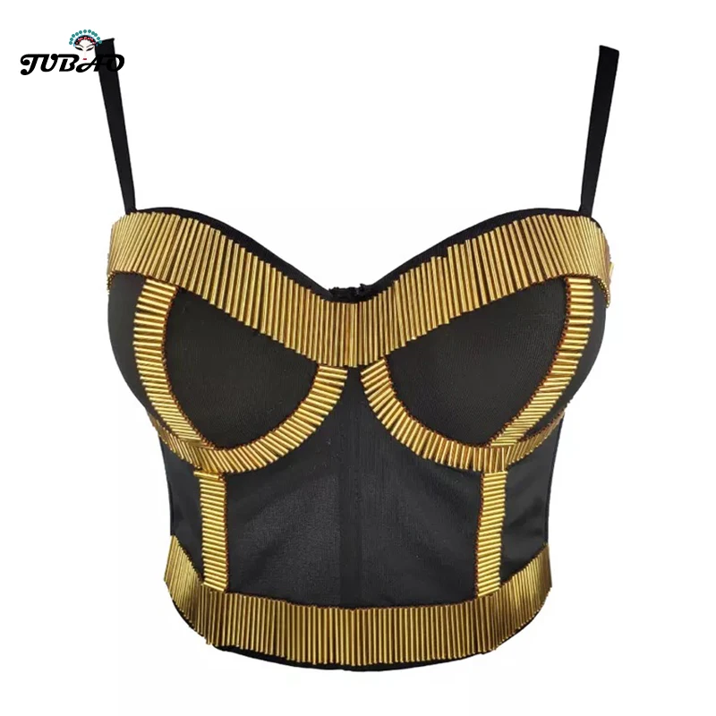 летний Бюстье размера плюс укороченный топ бюстгальтер пуш-ап черная