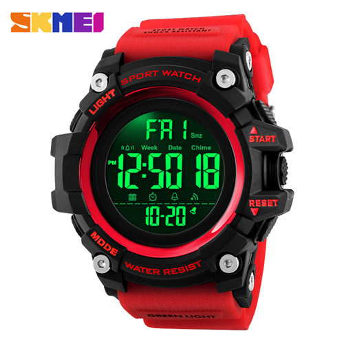 Brand Luxury Watches Men Sport Watches LED Display Digit Clock Countdown Stopwatch Luminous Alarm Male Electronic Wristwatch