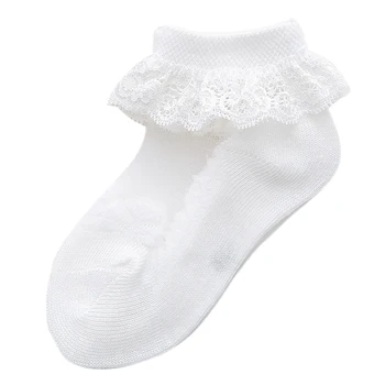 

1 Pair Lace Gauze Ankle Socks Tutu Kids Summer Baby Girls Cute Toddler Princess Ruffle Frilly Newborn Breathable Bow Short