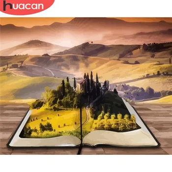 

HUACAN Paint By Number Book Landscape Drawing On Canvas HandPainted Art Gift DIY Pictures By Number Mountain Kits Home Decor
