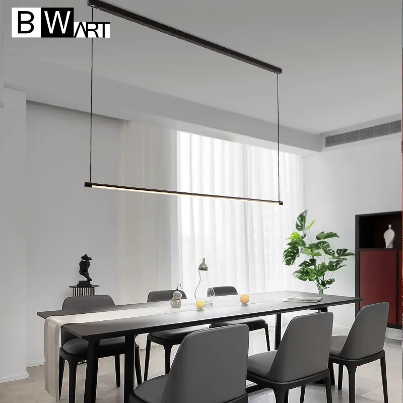 BWART современный подвесной светодиодный светильник светодиодный подвесной светильник Минималистичная алюминиевая арматура для офиса кабинета столовой гостиной спальни кухни