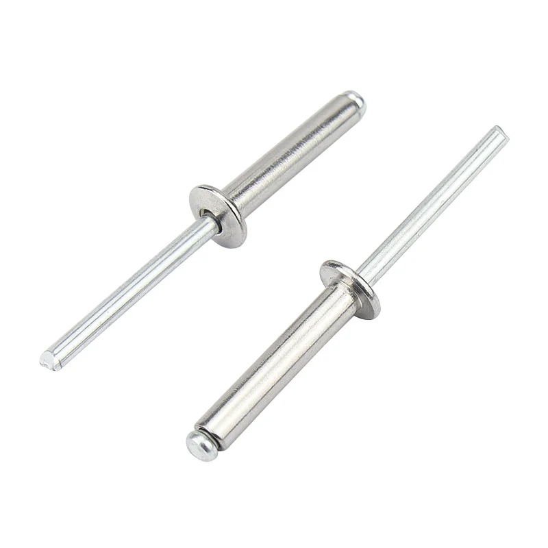 30/50pcsPopRivetsAluminiumM2.4M3.2M4M4.8DomeHeadBlindRivetsSteelShankMandrelExhaustRivets