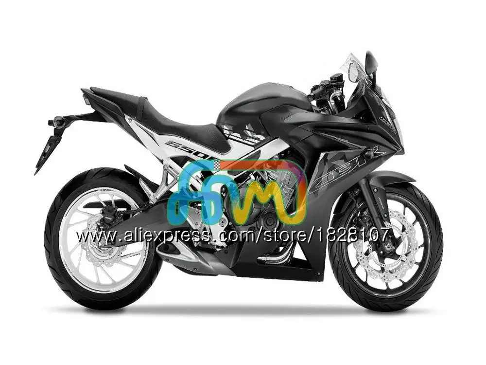 CBR-650F для HONDA черный orange CBR 650 F CBR650F, возрастом 11, 12, 13, 14, 15, 83BS. 23 CBR650 F CBR 650F 2011 2012 2013 обтекатель - Цвет: No. 20 Gloss black