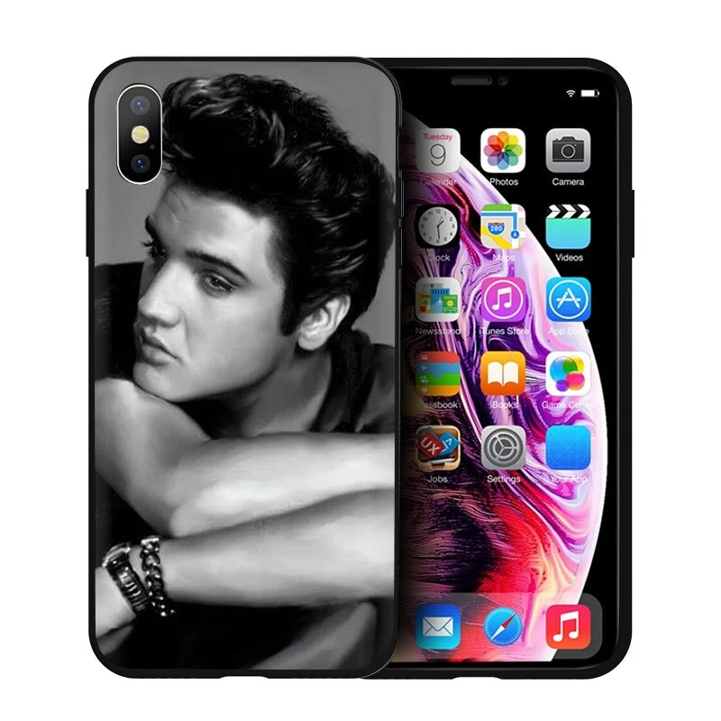B10 Мягкий силиконовый чехол для телефона EWAU Elvis Presley для iPhone 5 5S SE 6 6s 7 8 plus X XR XS 11 Pro Max - Цвет: B10