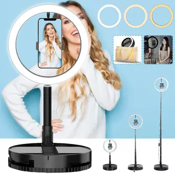 

26cm Photography Lighting Dimmable Ring Lamp with Hold Ring Light Profissional Makeup Photo Camera Phone for YouTube TikTok Live