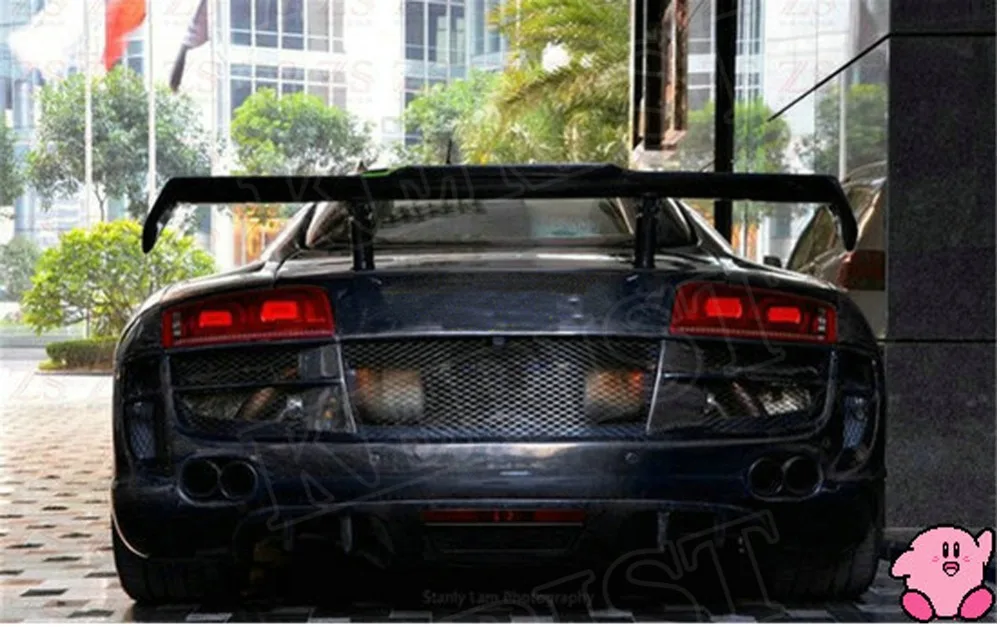 R8 GT Стиль углеродного волокна авто задний спойлер багажника крыло для Audi R8 GT Крыло 2007